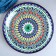 Largan Rishtan ceramics "Patterns", 32 cm, blue