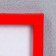 Photo frame plastic L-3 15x21 cm red (plastic screen)