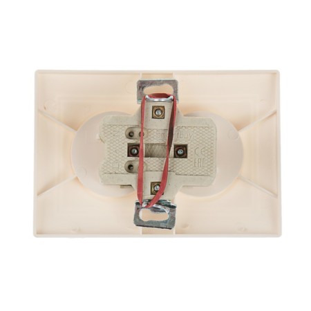 SmartBuy "Venus" socket, 10 A, double, hidden, without salary, ceramics, white-2