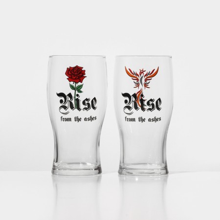 Glass glass for beer "Tyulip. RAZ Frome Ases ", 570 ml, mix-4