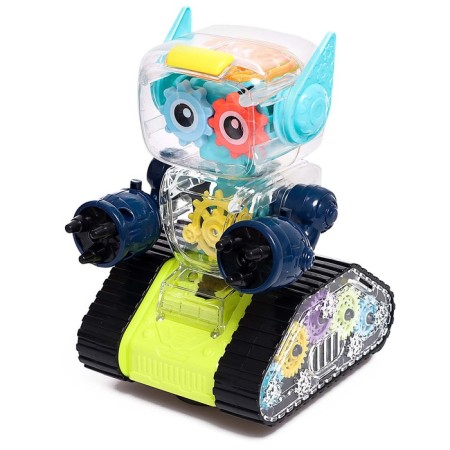 Robot with gelates "minibot", Russian voiceing, light effects, green color-1