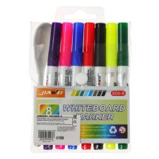 Set of markers 7 pieces + spoon for drawing drawings (drawings swim on water)