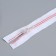 Lightning "Spiral", No. 5, detachable, automatic lock, 50 cm, white/pink color