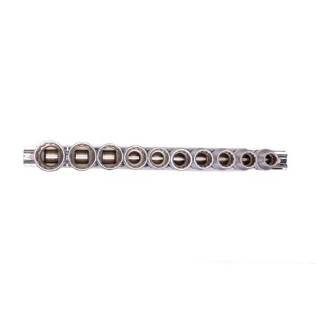 Set of end heads Stels 13638, 1/2 ", twelve-sided, CRV, 10-22 mm, 10 pcs.-1