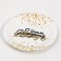 Paper plate "Happy birthday. Golden Starfall ”, 18 cm, set 6 pcs.
