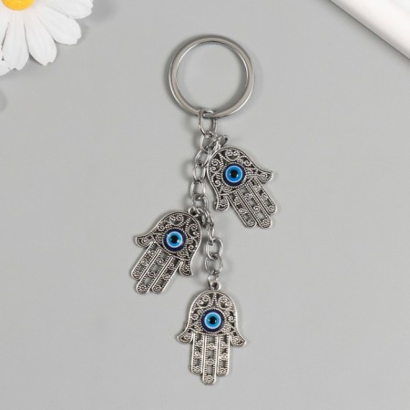 Front from the evil eye Metal "Three Hands Fatima" 8.7 cm