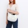Youth bag with zipper, gray/white color