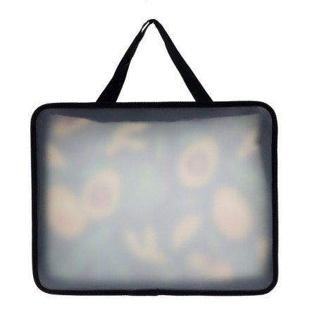 Folder with A4 handles, 330 x 260 x 75 mm, plastic, pens, Calligrata "Avocado"-2