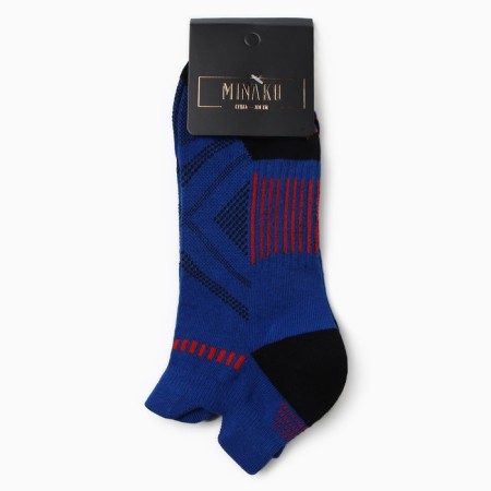Male socks minku shortened, size 38-45, blue color-2