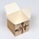 The box is folding, square pillow, "gold bow" 10 x 10 x 10 cm,