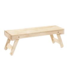 Wooden -folding stitching shop, 120 x 44 x 43 cm, for a bath and cottage, load up to 200 kg