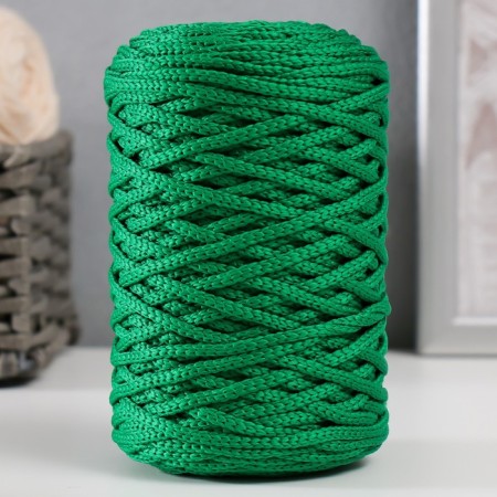 Knitting cord 100% polyester 3mm 100m/200 ± 20g (25-green)