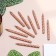 Set of candles for the cake "Spiral", 10 pcs, 6 cm, medium, champagne