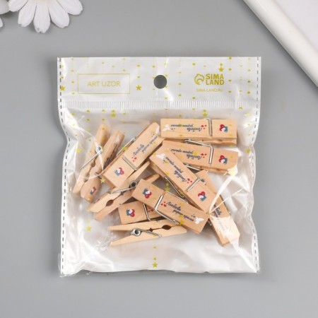 Decor for creativity Tree "clothespin - love gives wings" set 10 pcs-7