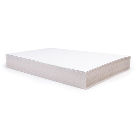 Cardboard for baking documents A4, 100 sheets, non-unilateral, unilateral, block 260 g/m2, white-gray