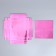 Confectionery box for mousse cakes "Pink", 17.8 x 17.8 x 6.5 cm