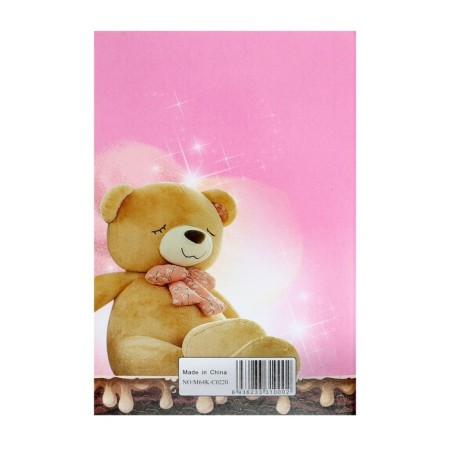 Notebook in a gift box, on a lock, A6, 50 sheets, line "Bear", mix-6