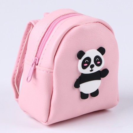 Panda doll bag, pink color-1