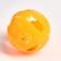 A set of 2 sprouts "fish and paws", a diameter of 3.8 cm, yellow-blue/orange