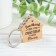 The keychain "Happy is the one who is happy at home", 4.1x4 cm, BU