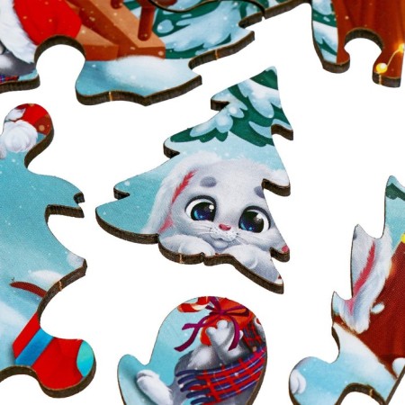New Year's puzzle Figure "New Year with friends"-4