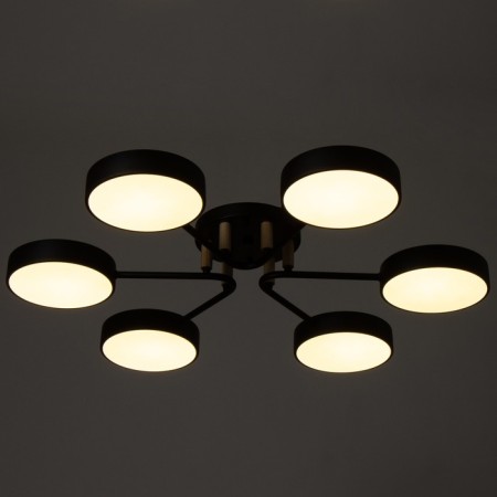 Almo chandelier 6XLED 144W 3000-6000K Black 78x78x11 cm Bayerlux-3
