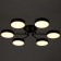 Almo chandelier 6XLED 144W 3000-6000K Black 78x78x11 cm Bayerlux