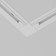 Connector L-shaped for the built-in track system Technical tra002CL-11W, 9.5x9.5x2 cm, white color