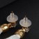 Earrings Assorted "hands" rectangle, milk color, l brush 9 cm