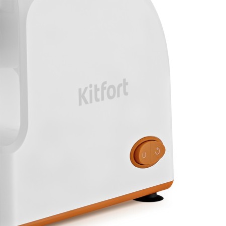 KitFort KT-2113-1, 1000 W meat grinder, 4 nozzles, cord 0.7 m, white-orange-2