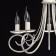 Suspended chandelier "Candle", 5x60W E14, white 52x52x75 cm