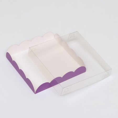 Box for cookies, lilac, 15 x 15 x 3 cm-3