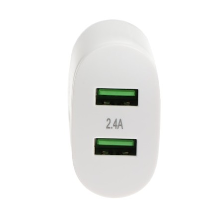 EXPLOYD EX-Z-1433, 2 USB, 2.4 A, MicroUSB cable, white-2