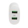 EXPLOYD EX-Z-1433, 2 USB, 2.4 A, MicroUSB cable, white
