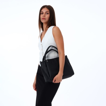 Women's bag with lightning, black color-8
