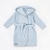 Халат детский с капюшоном Amarobaby Waffle, рост 134-140 см, цвет голубой