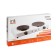 Electric tile IRIT IR-8220, 2500 W, 2 burners, white