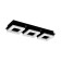 Fratelo 1, 3x4W LED, 3000K, 1200LM, black color