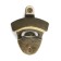 Wall opener for glass bottles of tundra, bronze