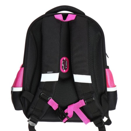 Frame saturan, 36 x 28 x 20 cm, Grizzly, from Plyusha, + keychain, black/pink-3