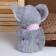 Soft toy "Koala", 25 cm, gray color