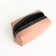 Cosmetic bag with zipper, Powder color