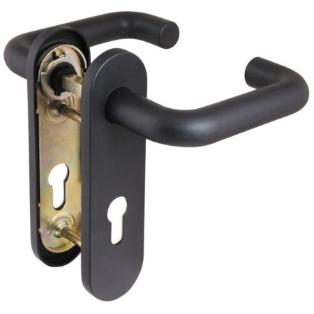 Door handle Fuaro DH-0433 NE, with spools, for the castle FL-0432, 0433, 0434, nylon, black