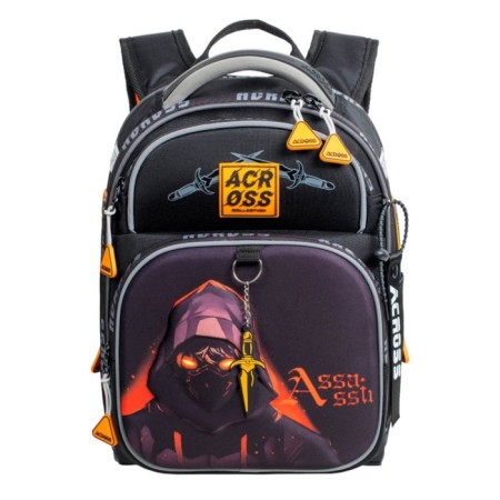 School backpack by Ergon. Spray Across 178 35*26*14 Mal + Pen, Sersh Ser/Oran 24-178-2