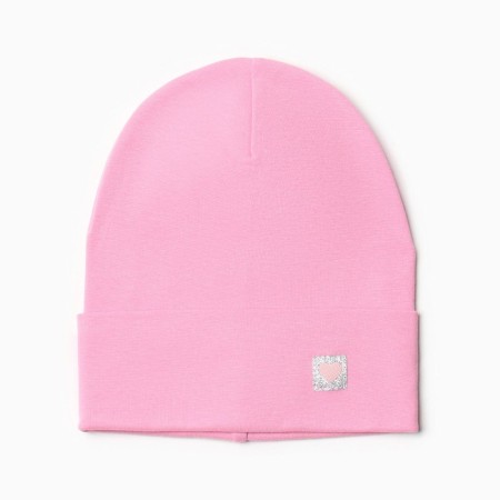 Hat for girls, pink color, size 54-58