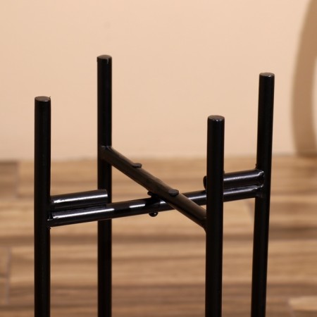 Kashpo on the stand "Twin" metal (set 2 pcs), diameter 23 and 19 cm-6