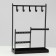 Star for jewelry "Universal" 2-level, 20 × 7.5 × 27 cm, black color