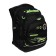 School backpack, 40 x 25 x 22 cm, Grizzly, ergonomic back, laptop compartment, black/green