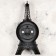 Wall clock, series: interior, "rivoli", discrete move, 21 x 47 cm