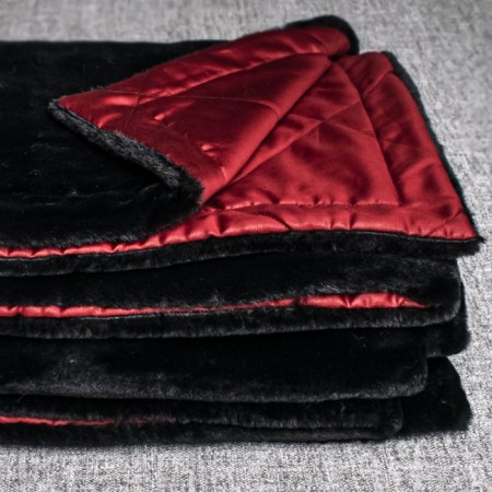 Плед меховой Stenova Home Black ruby, размер 140x200 см-2